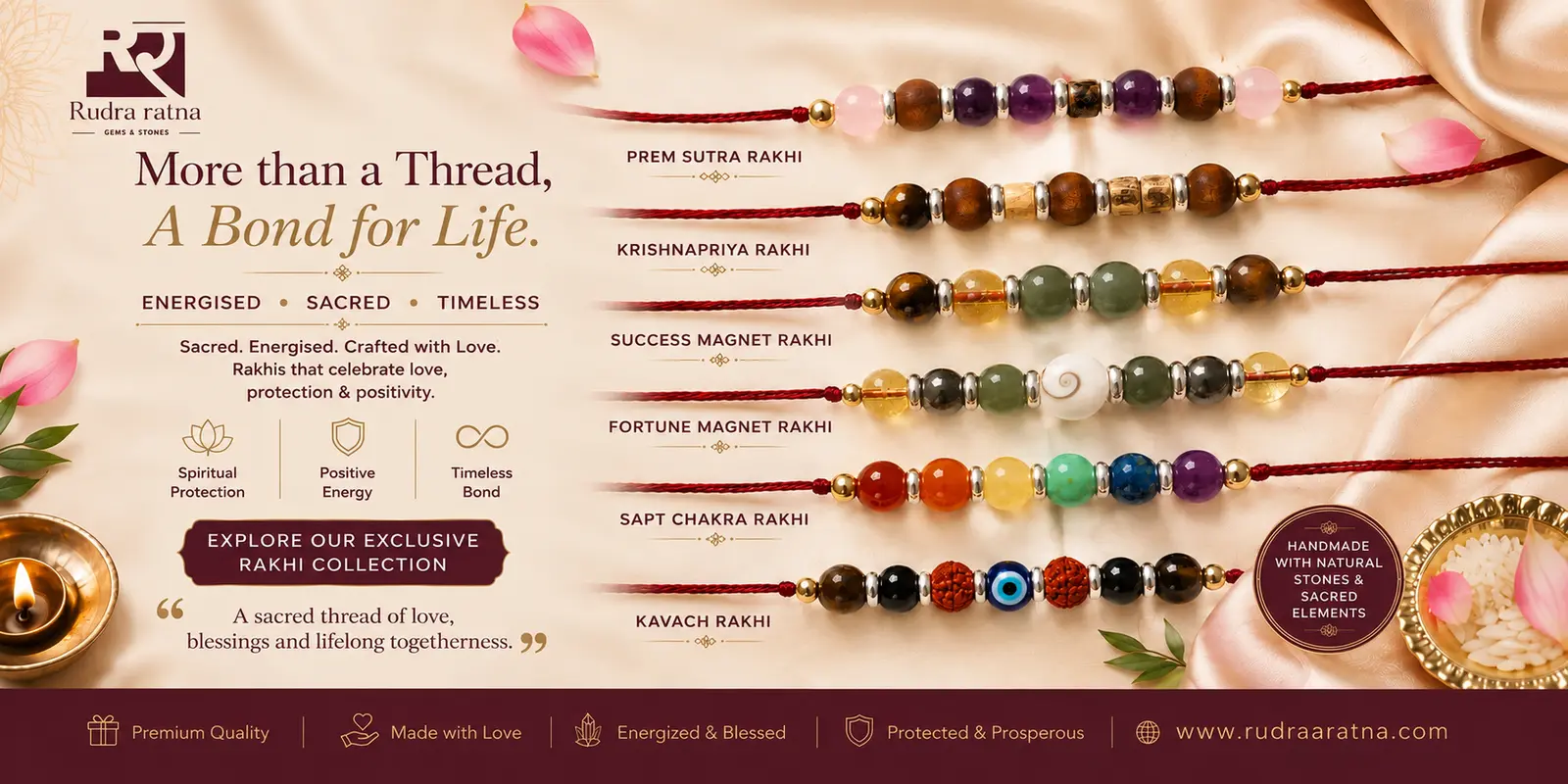 Rudraa Ratna sacred crystal collection banner