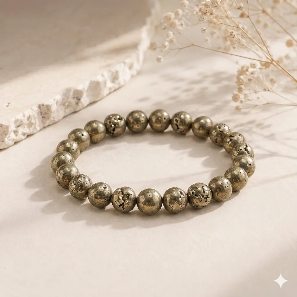 Rudraa Ratna Pyrite bracelet authenticity view